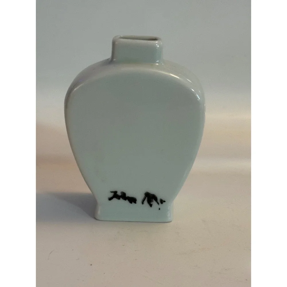 Vintage Hand Painted Ceramic Miniature Goldfish Bud Vase Koi Fish Small Decor